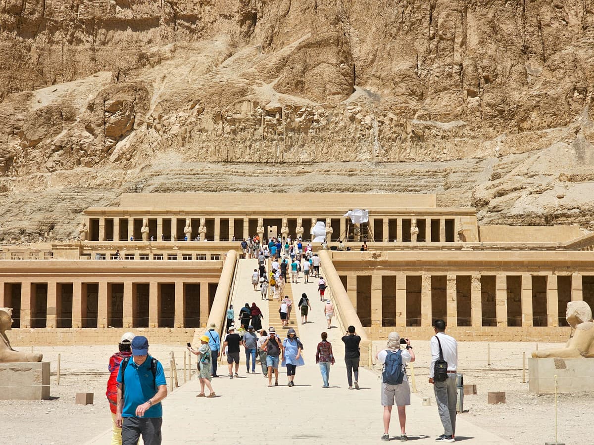 Valley of the Kings — royal tombs carved into limestone
